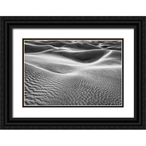 Mesquite Dunes-Death Valley National Park-California Black Ornate Wood Framed Art Print with Double Matting by Ford, John
