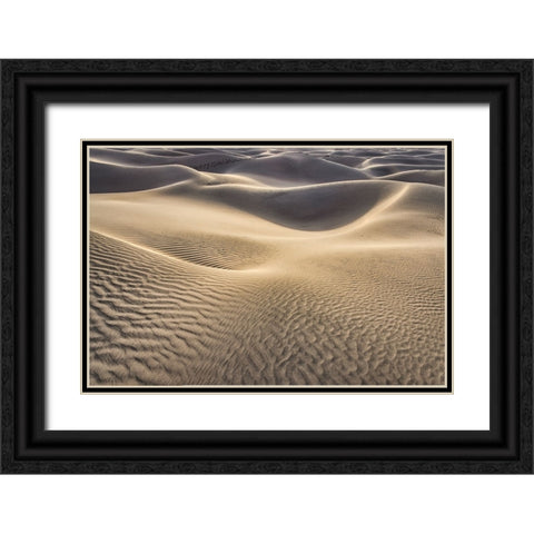 Mesquite Dunes-Death Valley National Park-California Black Ornate Wood Framed Art Print with Double Matting by Ford, John