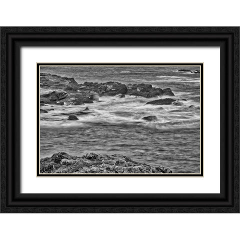 Point Lobos-Carmel-California Black Ornate Wood Framed Art Print with Double Matting by Ford, John