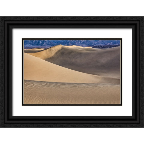 Mesquite Dunes-Death Valley National Park-California Black Ornate Wood Framed Art Print with Double Matting by Ford, John