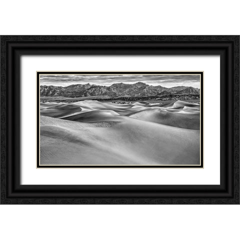 Mesquite Dunes-Death Valley National Park-California Black Ornate Wood Framed Art Print with Double Matting by Ford, John
