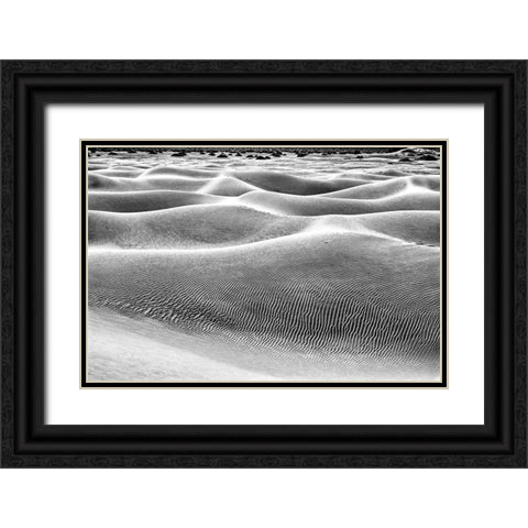 Mesquite Dunes-Death Valley National Park-California Black Ornate Wood Framed Art Print with Double Matting by Ford, John