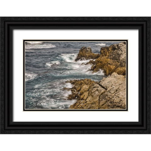 Garapata Beach-Carmel by the Sea-California Black Ornate Wood Framed Art Print with Double Matting by Ford, John
