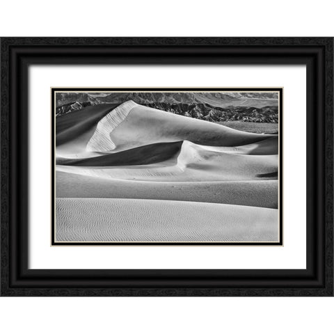 Mesquite Dunes-Death Valley National Park-California Black Ornate Wood Framed Art Print with Double Matting by Ford, John