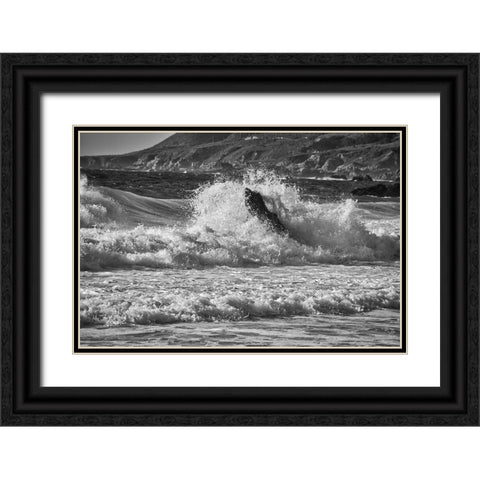 Garapata Beach-Carmel by the Sea-California Black Ornate Wood Framed Art Print with Double Matting by Ford, John