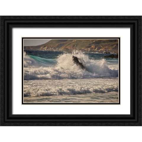Garapata Beach-Carmel by the Sea-California Black Ornate Wood Framed Art Print with Double Matting by Ford, John