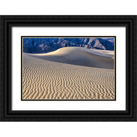 Mesquite Dunes-Death Valley National Park-California Black Ornate Wood Framed Art Print with Double Matting by Ford, John