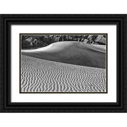 Mesquite Dunes-Death Valley National Park-California Black Ornate Wood Framed Art Print with Double Matting by Ford, John