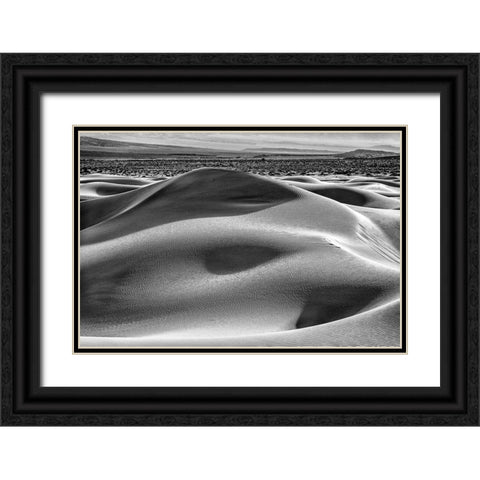 Mesquite Dunes-Death Valley National Park-California Black Ornate Wood Framed Art Print with Double Matting by Ford, John