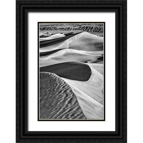 Mesquite Dunes-Death Valley National Park-California Black Ornate Wood Framed Art Print with Double Matting by Ford, John