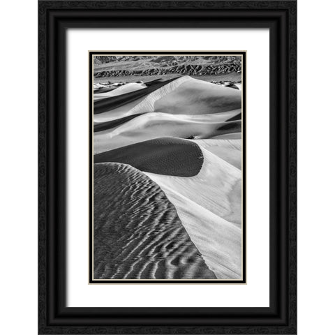 Mesquite Dunes-Death Valley National Park-California Black Ornate Wood Framed Art Print with Double Matting by Ford, John