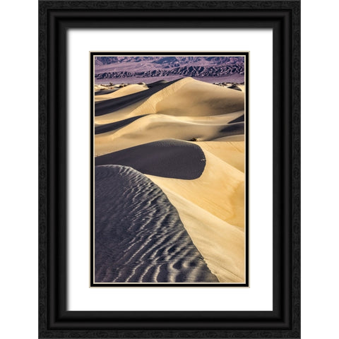 Mesquite Dunes-Death Valley National Park-California Black Ornate Wood Framed Art Print with Double Matting by Ford, John