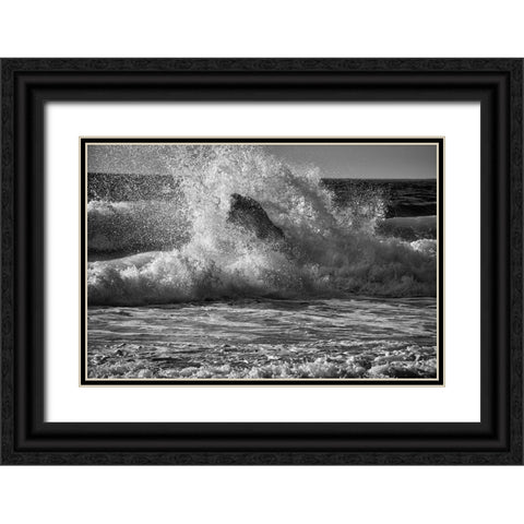 Garapata Beach-Carmel by the Sea-California Black Ornate Wood Framed Art Print with Double Matting by Ford, John