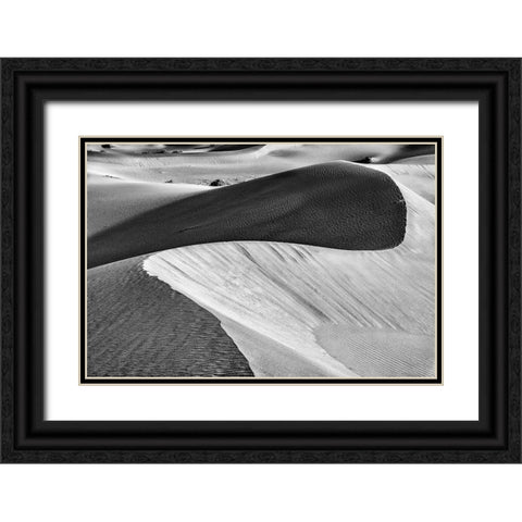 Mesquite Dunes-Death Valley National Park-California Black Ornate Wood Framed Art Print with Double Matting by Ford, John