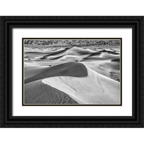 Mesquite Dunes-Death Valley National Park-California Black Ornate Wood Framed Art Print with Double Matting by Ford, John