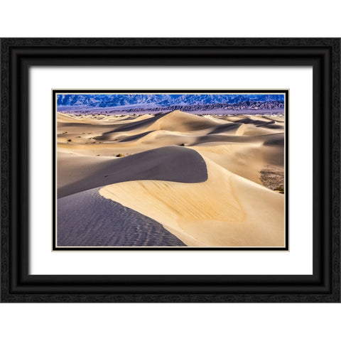 Mesquite Dunes-Death Valley National Park-California Black Ornate Wood Framed Art Print with Double Matting by Ford, John