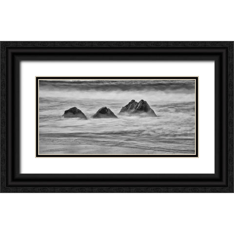 Garapata Beach-Carmel by the Sea-California Black Ornate Wood Framed Art Print with Double Matting by Ford, John