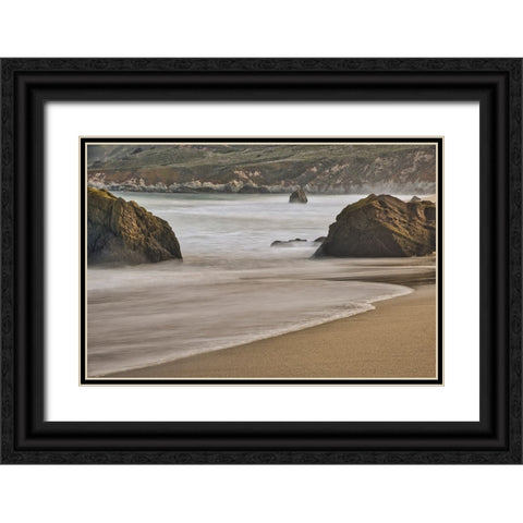 Garapata Beach-Carmel by the Sea-California Black Ornate Wood Framed Art Print with Double Matting by Ford, John
