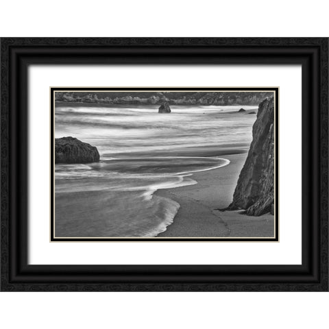 Garapata Beach-Carmel by the Sea-California Black Ornate Wood Framed Art Print with Double Matting by Ford, John