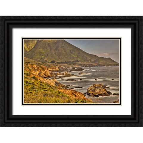 Garapata Beach-Carmel by the Sea-California Black Ornate Wood Framed Art Print with Double Matting by Ford, John