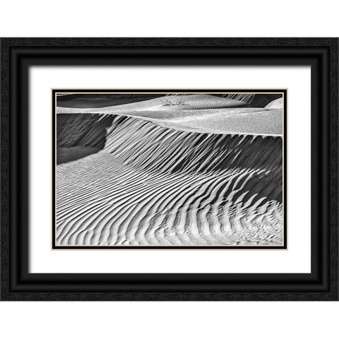 Mesquite Dunes-Death Valley National Park-California Black Ornate Wood Framed Art Print with Double Matting by Ford, John