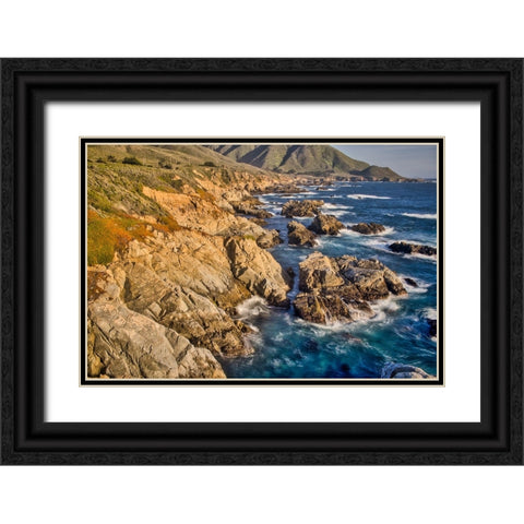 Garapata Beach-Carmel by the Sea-California Black Ornate Wood Framed Art Print with Double Matting by Ford, John