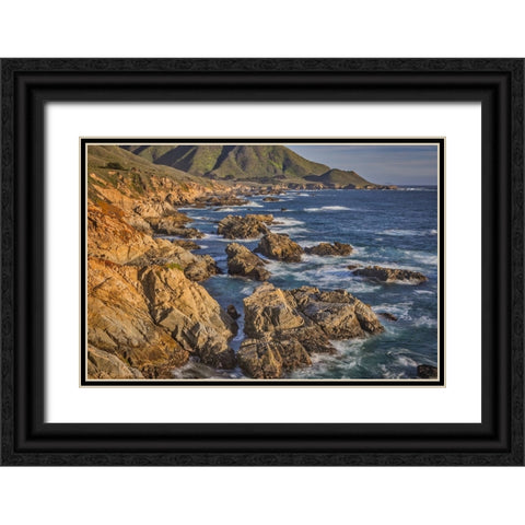 Garapata Beach-Carmel by the Sea-California Black Ornate Wood Framed Art Print with Double Matting by Ford, John
