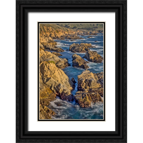Garapata Beach-Carmel by the Sea-California Black Ornate Wood Framed Art Print with Double Matting by Ford, John