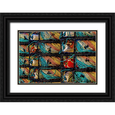 California-USA-Crescent City-Crescent City Marina Black Ornate Wood Framed Art Print with Double Matting by Restuccia, Joe III