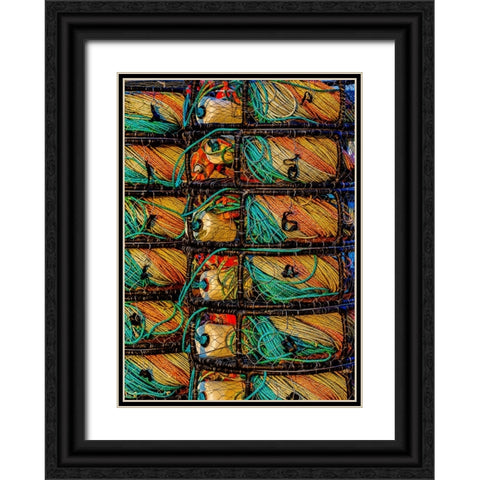 California-USA-Crescent City-Crescent City Marina Black Ornate Wood Framed Art Print with Double Matting by Restuccia, Joe III