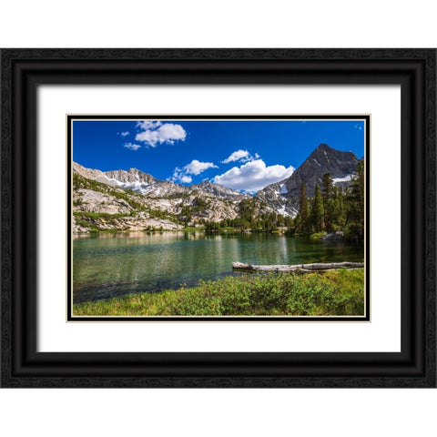Treasure Lake-John Muir Wilderness-Sierra Nevada Mountains-California-USA Black Ornate Wood Framed Art Print with Double Matting by Bishop, Russ