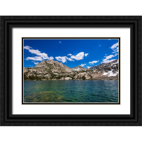 Treasure Lake under the Sierra Crest-John Muir Wilderness-Sierra Nevada Mountains-California-USA Black Ornate Wood Framed Art Print with Double Matting by Bishop, Russ
