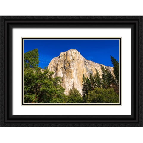 El Capitan-Yosemite Valley-Yosemite National Park-California-USA Black Ornate Wood Framed Art Print with Double Matting by Bishop, Russ