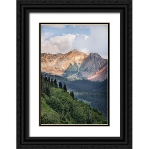 USA-Colorado-Gunnison National Forest Landscape with Avery Peak Black Ornate Wood Framed Art Print with Double Matting by Jaynes Gallery
