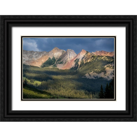USA-Colorado-Gunnison National Forest Landscape with Avery Peak Black Ornate Wood Framed Art Print with Double Matting by Jaynes Gallery