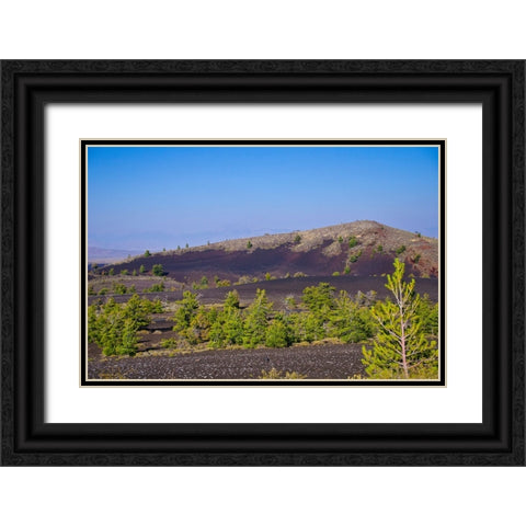 USA-Idaho Craters of the Moon National Monument and Preserve-Paisley Cone Black Ornate Wood Framed Art Print with Double Matting by Friel, Bernard