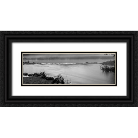 USA-Minnesota-Itasca State Park-Mississippi Headwaters Black Ornate Wood Framed Art Print with Double Matting by Hawkins, Peter