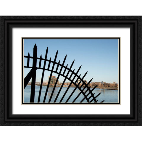 USA-New York City-Manhattan-Upper East Side Black Ornate Wood Framed Art Print with Double Matting by Jones, Allison