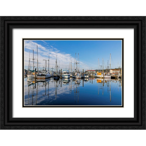 USA-Oregon-Charleston Black Ornate Wood Framed Art Print with Double Matting by Restuccia, Joe III