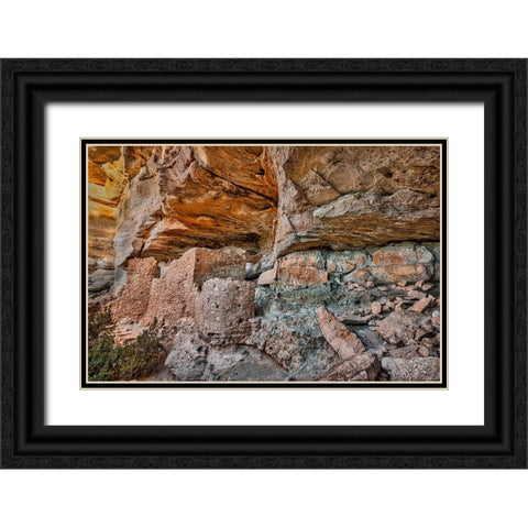 Little Westwater Ruin-Canyonlands National Park-Utah Black Ornate Wood Framed Art Print with Double Matting by Ford, John