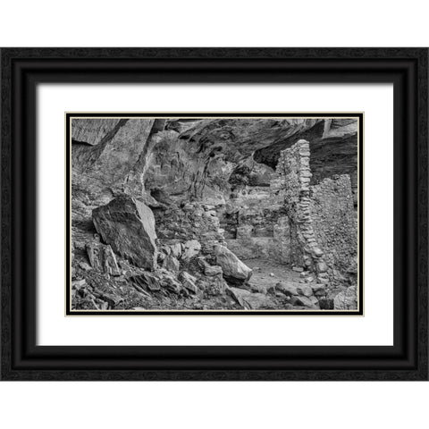 Little Westwater Ruin-Canyonlands National Park-Utah Black Ornate Wood Framed Art Print with Double Matting by Ford, John