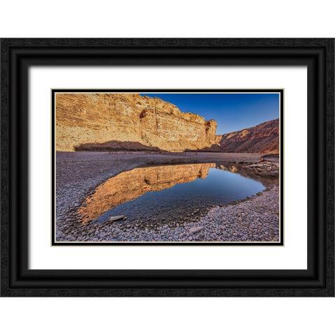 Pool-Colorado River-Moab-Utah Black Ornate Wood Framed Art Print with Double Matting by Ford, John