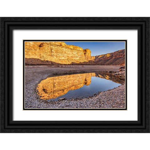 Pool-Colorado River-Moab-Utah Black Ornate Wood Framed Art Print with Double Matting by Ford, John