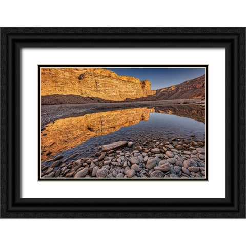 Pool-Colorado River-Moab-Utah Black Ornate Wood Framed Art Print with Double Matting by Ford, John
