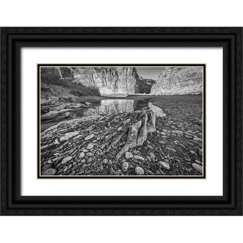 Pool-Colorado River-Moab-Utah Black Ornate Wood Framed Art Print with Double Matting by Ford, John