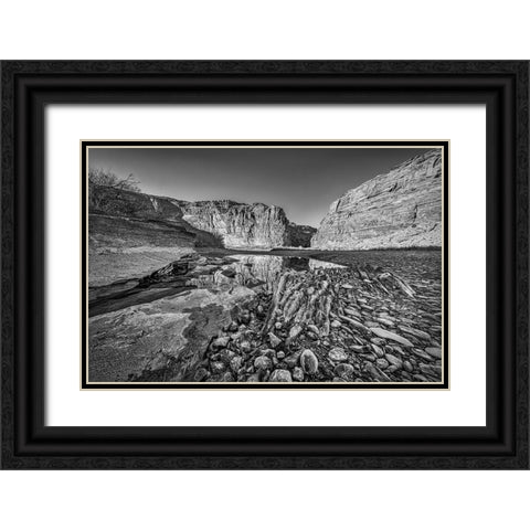 Pool-Colorado River-Moab-Utah Black Ornate Wood Framed Art Print with Double Matting by Ford, John
