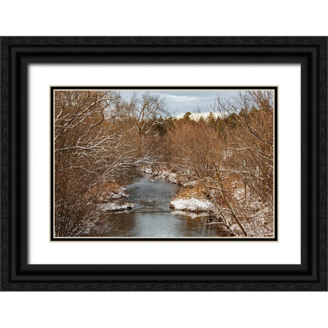 USA-Vermont-Morrisville Black Ornate Wood Framed Art Print with Double Matting by Jones, Allison