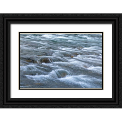 USA-Washington State-Olympic National Park Elwha River rapids scenic Black Ornate Wood Framed Art Print with Double Matting by Jaynes Gallery