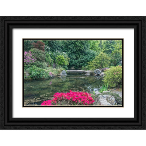Washington State-Seattle Kubota Garden Black Ornate Wood Framed Art Print with Double Matting by Tilley, Rob