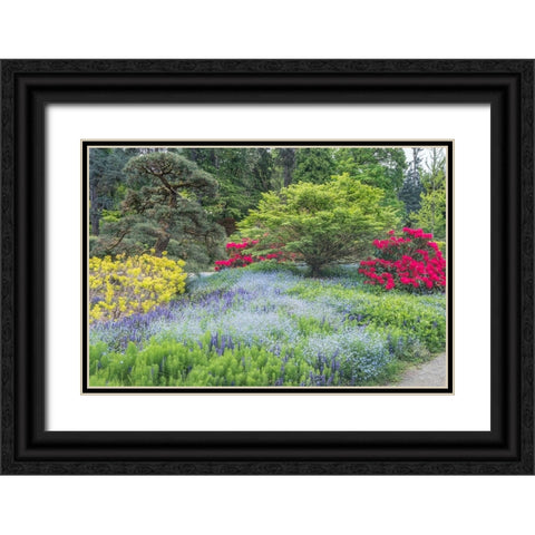 Washington State-Seattle Kubota Garden Black Ornate Wood Framed Art Print with Double Matting by Tilley, Rob